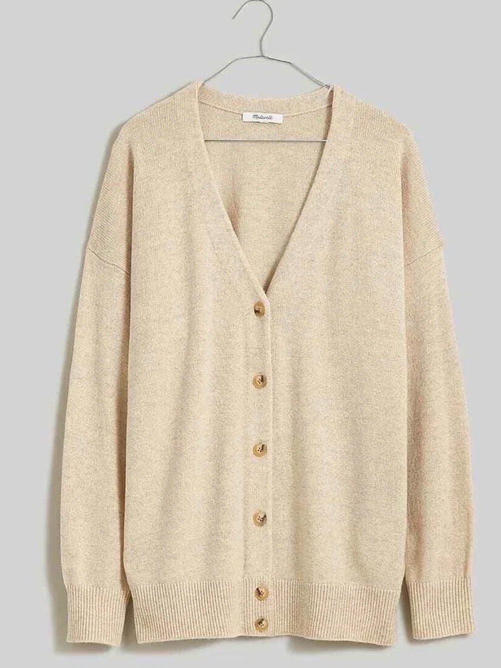 Madewell V-Neck Button Cardigan Sweater